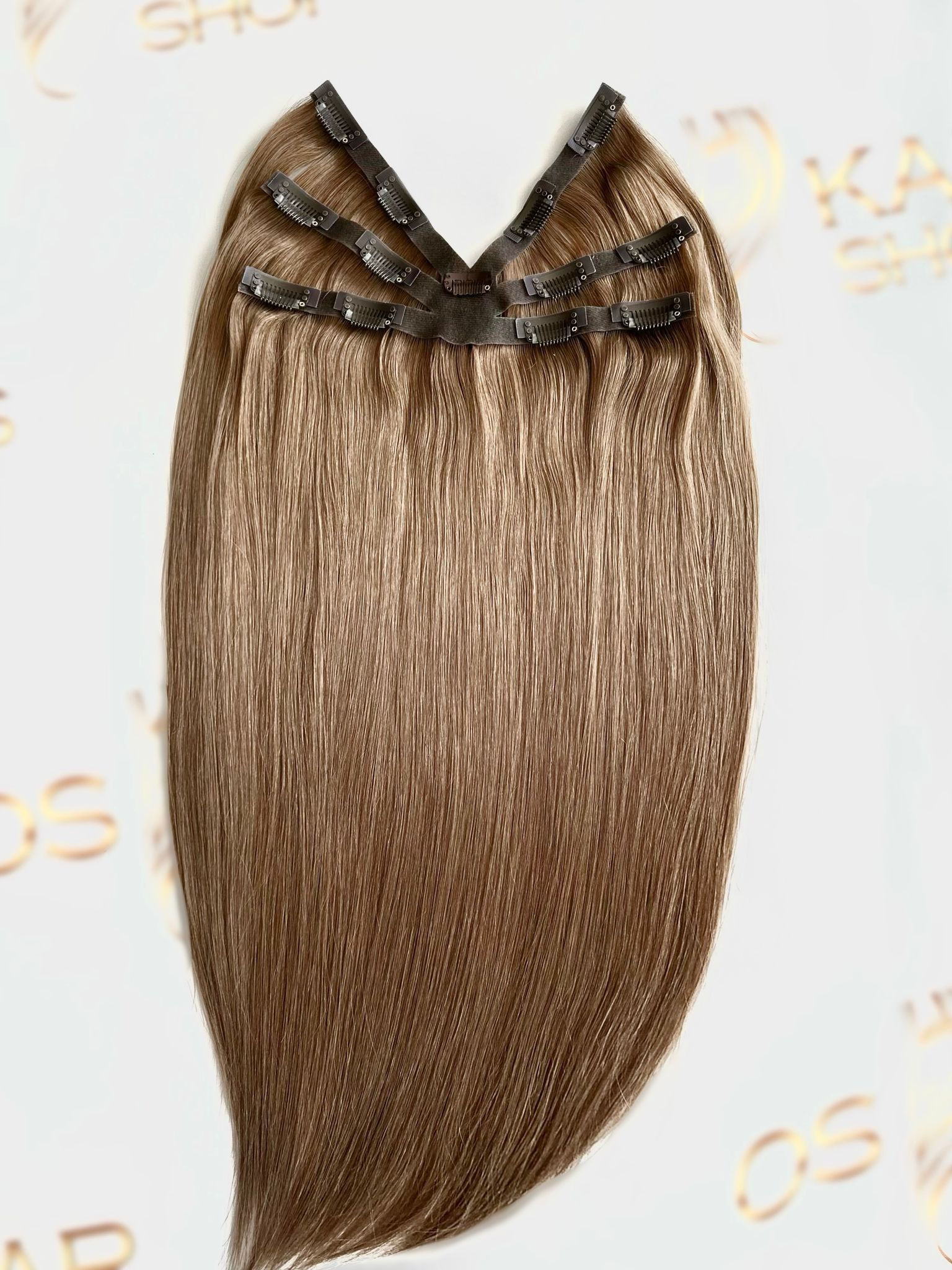 Half Head Eva Hair (6D) Dark Blonde #8