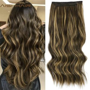 Synthetic clip-on extensions (super volume) Twisted #4/#24