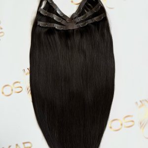 Half Head Eva Hair (6D) Black Natural #1B