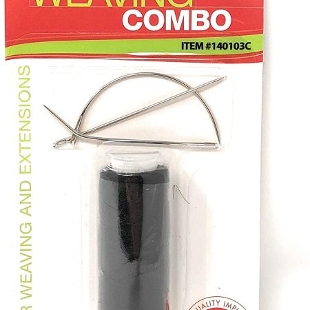 Needle and thread for applying extensions per meter (stitched)