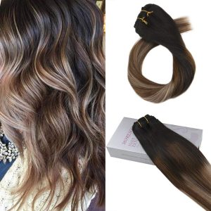 Weft Hair DeLuxe Balayage 1B #7