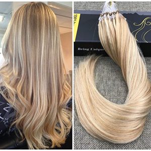 Microring Extensions Curly Hair Balayage #18 #22