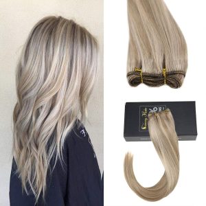 Weft Hair DeLuxe Balayage #18 Light Grey