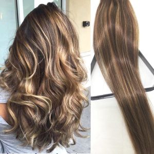 Weft Hair DeLuxe Balayage #4 #24