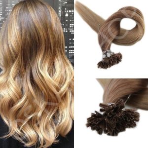Keratin Extensions Wavy Hair Balayage #7 #22