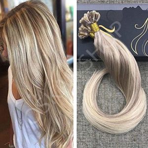 Keratin Extensions Wavy Hair Balayage #7 #24