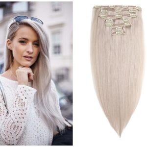 Clip On Premium Wavy Black Collection Brilliant Grey