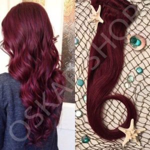 Clip-On Extensions Oskar Burgundy