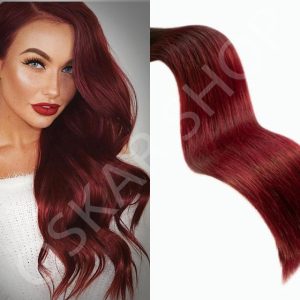 Half Head Hair Extensions Diamond Burgundy