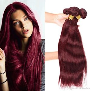 Weft Hair DeLuxe Burgundy