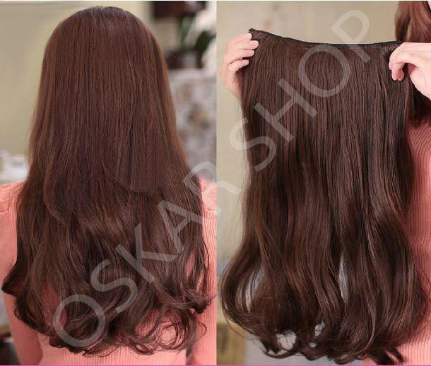 Curly Half Head Hair Extensions #5D
