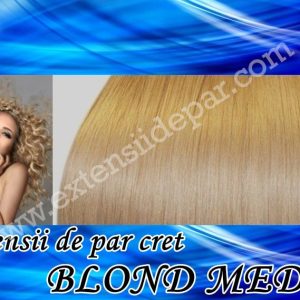 Clip-On Extensions Curly Medium Blonde