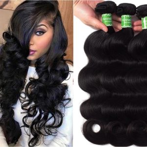 Natural Black Russian Meter Extensions #1B Wavy