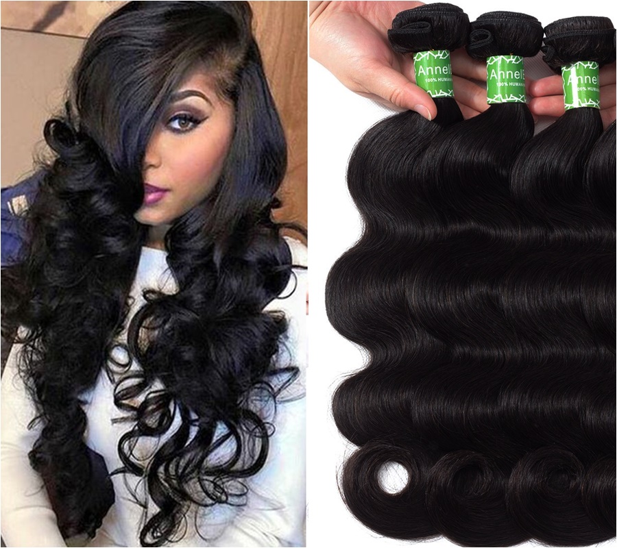 Natural Black Russian Meter Extensions #1B Wavy
