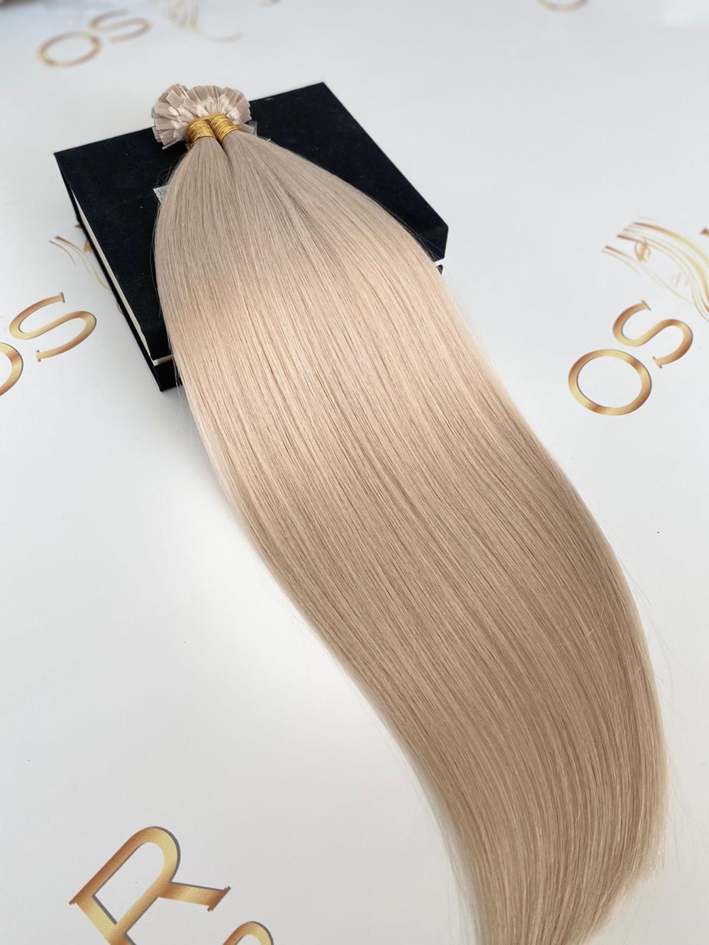 Keratin Russian Hair Extensions #60A Pearl Blonde