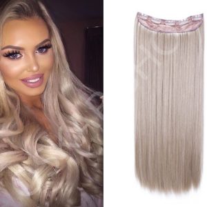 Half Head Hair Extensions Diamond Light Grey
