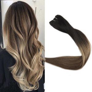 Weft Hair DeLuxe Ombre #1B #18