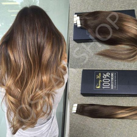 Tape In Extensions DeLuxe Ombre #2 #8N