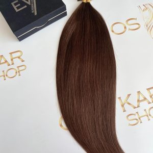 Keratin Russian Hair Extensions #4 Medium Brown