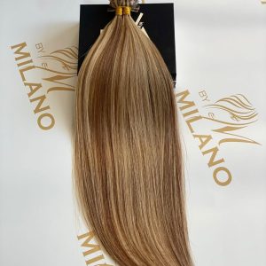 Keratin Russian Hair Extensions Balayage #4/#24