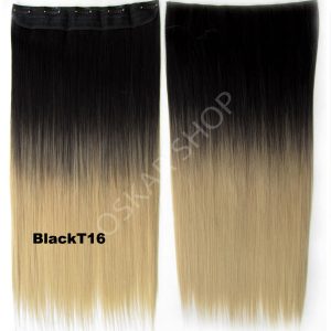 Syntethic Half Head Hair Ombre #1B 16