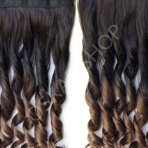 Syntethic Half Head Hair Ombre #1B 8