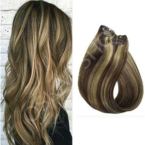 Easy Clip-On Set Balayage Highlighted #4 #613