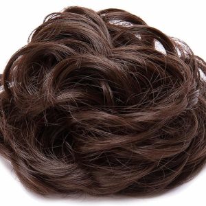 Dark Brown synthetic hair elastic
