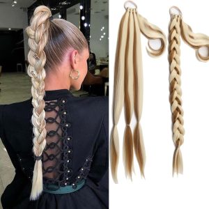 Ponytail for braids, Highlighted Blonde, 70 cm