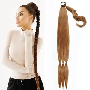 Ponytail for braids, Chestnut Auburn, 70 cm