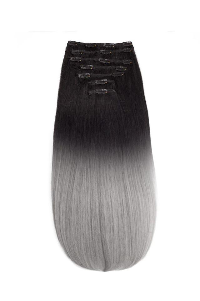 Clip-on Russian Ombre #1B/grey - Image 2