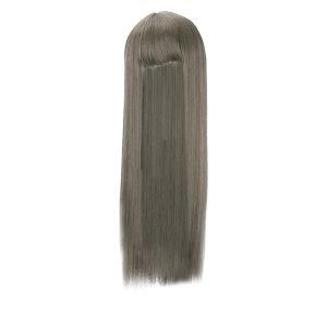 Partial Wigs With Bangs Grey Blonde
