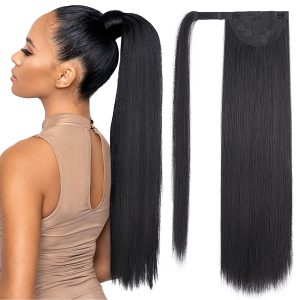 Magic Tail with Velcro Ponytail #1B Natural Black
