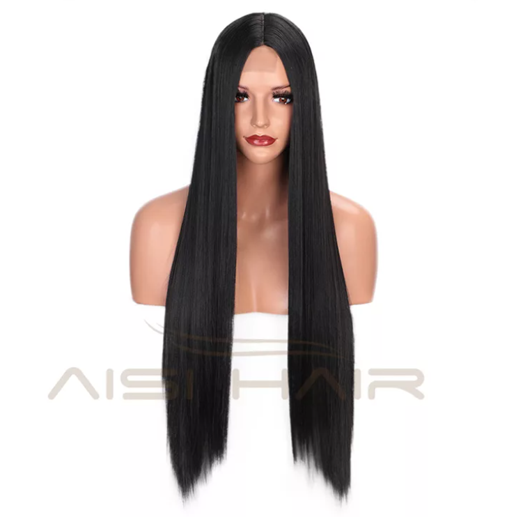 Long Black Wig - Image 8