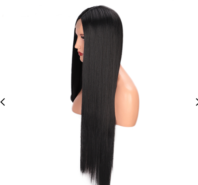 Long Black Wig - Image 2
