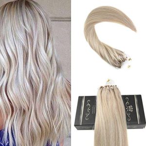 Microring Hair Extensions Oskar Balayage #18 Light Grey