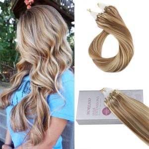 Microring Hair Extensions Oskar Balayage #8N #24