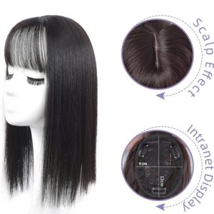 Partial Wigs With Bangs Black