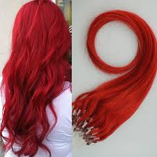 Microring Hair Extensions Oskar Red