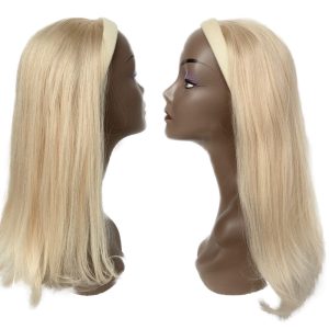 Volume Wefts with Headband Deluxe Platinum Blonde