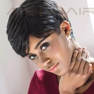 Natural Hair Wig Soft Black