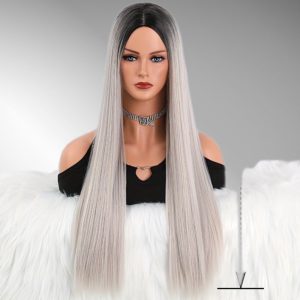 Long Grey Wig