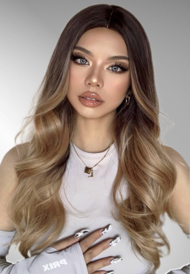 Ombre Dark Brown/Caramel Wig