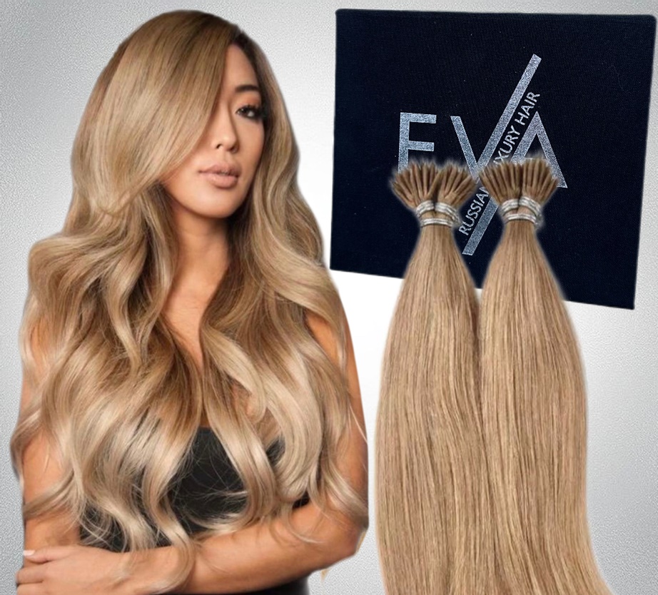 Nanoring Russian Extensions Natural Blonde #18L
