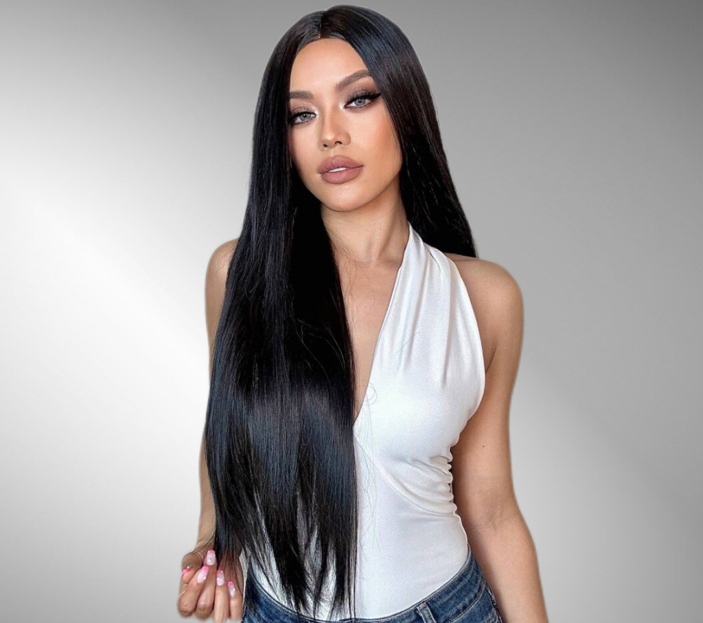 Long Black Wig - Image 6