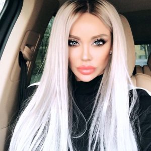 Natural Hair Wig baby grey 55cm - Full Lace