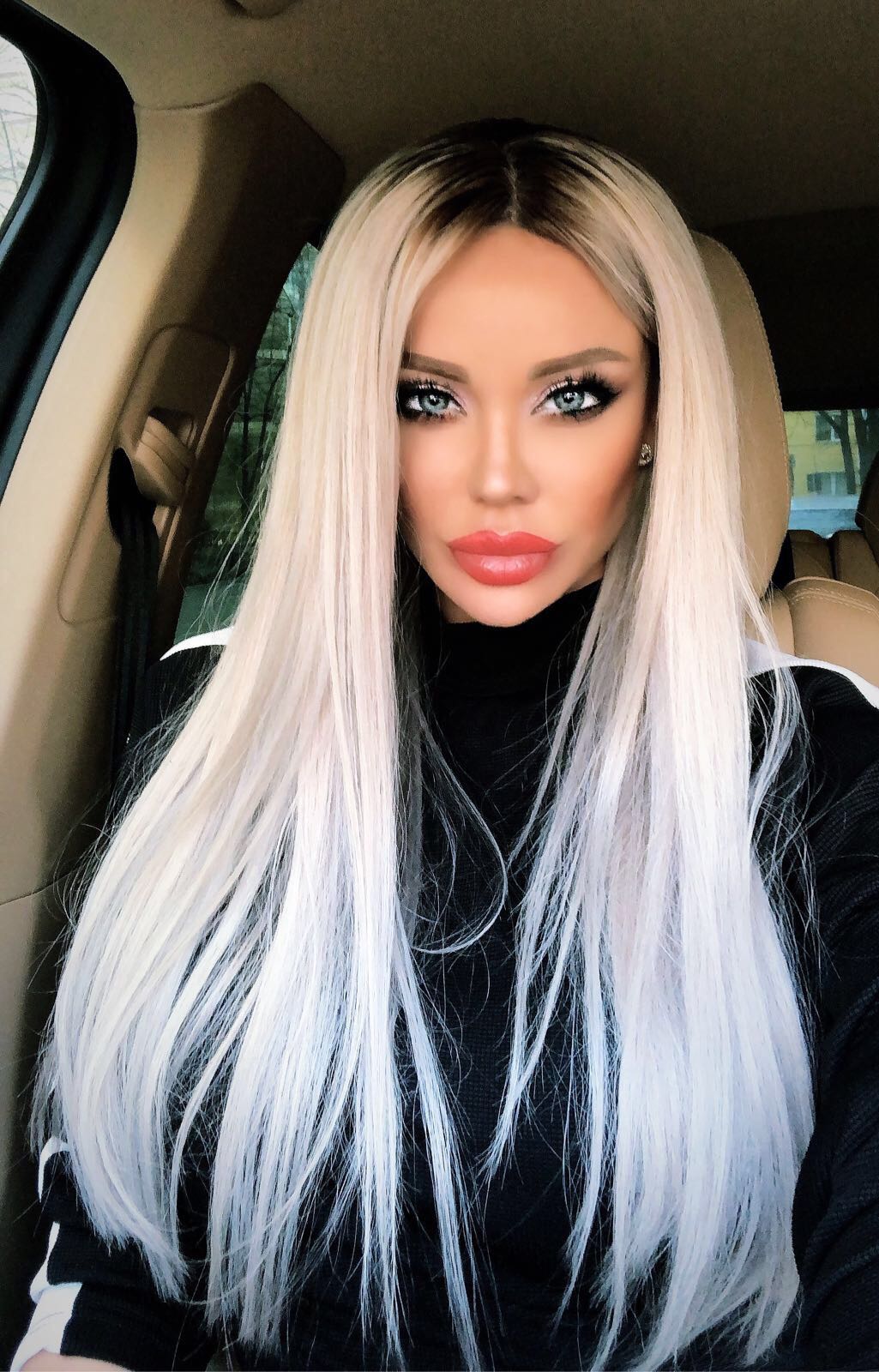 Natural Hair Wig baby grey 55cm - Full Lace - Image 2