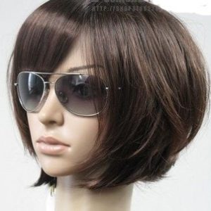 Natural Hair Wig bobo Medium Brown