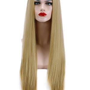 Demi-Wig Natural Hair U Part Straight Honey Blonde