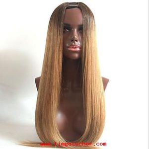 Demi-Wig Natural Hair U Part Ombre 6 24 Straight